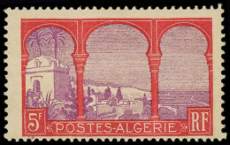 ** ALGERIE - Poste - 56b, Cinquième Arbre: 5f. Rouge Et Violet - Unused Stamps