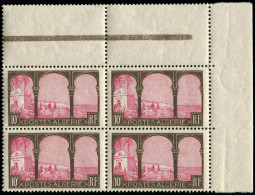 ** ALGERIE - Poste - 84, Bloc De 4 Cdf: 10f. Brun Et Rose - Unused Stamps