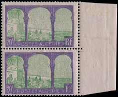 ** ALGERIE - Poste - 85/85a, Paire Bdf, Un Exemplaire Arbre Coupé: 20f (Maury) - Other & Unclassified