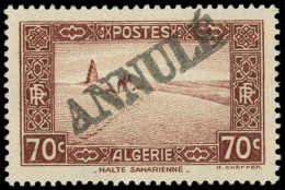 * ALGERIE - Poste - 138, Surcharge Noire Diagonale "annulé": 70c. Chamelier - Autres & Non Classés