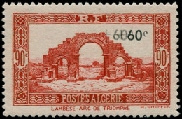 * ALGERIE - Poste - 167a, Double Surcharge, Signé Brun: +60c. S. 90c. Lambèse - Other & Unclassified