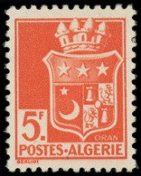 * ALGERIE - Poste - 197A, Signé Brun: 5f. Rouge-orange - Neufs