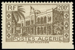 * ALGERIE - Poste - 204, Non Dentelé En Bas: 200f. Brun Olive - Neufs