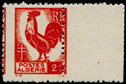 ** ALGERIE - Poste - 220a, Double Impression, Signé Brun, Bdf: 2f. Coq (Maury) - Other & Unclassified