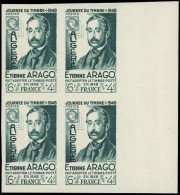** ALGERIE - Poste - 267a, Bloc De 4 Non Dentelé, Bdf: Journée Du Timbre 1948 - Unused Stamps
