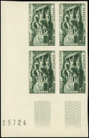 ** ALGERIE - Poste - 295a, Bloc De 4 Non Dentelé, Cdf N°25724: Congrès Des  Sous-officiers De Réserve - Unused Stamps