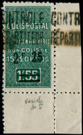 ** ALGERIE - Colis Postaux - 37a, Type III, Sans Point Après "F", Cdf (case 50): 2.25f. S. 1.55f. (Maury 46 III B) - Autres & Non Classés