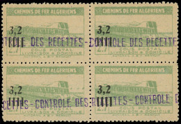 ** ALGERIE - Colis Postaux - 130, Bloc De 4: 3.2 Sur 2.7f. Vert - Autres & Non Classés