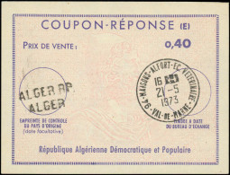 O ALGERIE - Coupons Réponse - 23, Coupon 0.40 (1973) - Autres & Non Classés