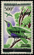 ** BENIN - Poste - Michel 880, émission Locale, Variété Surcharge Renversée: 200/500f. Oiseau - Autres & Non Classés