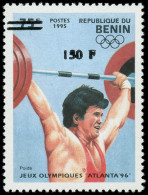 ** BENIN - Poste - 956BF, Surchargé: J.O. Atlanta 1996, Haltérophilie - Neufs