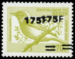 ** BENIN - Poste - Michel 1396, émission Locale, Variété Double Surcharge: 175/270f. Oiseau Hippolais - Other & Unclassified