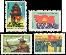 ** CAMBODGE - Poste - 355/58, Complet 4 Valeurs: Série Courante - Cambodia