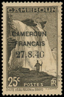 O CAMEROUN - Poste - 215d, Variété "0" Cassé Et "4" Fermé: 25c. Brun-noir - Used Stamps