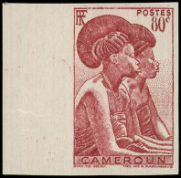 ** CAMEROUN - Poste - 281, Non Dentelé, Bdf, Erreur De Couleur: 80c. Brun Carminé Tikar - Other & Unclassified