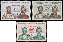 ** CAMEROUN - Poste - 332/34, Surchargés: Réunification - Neufs