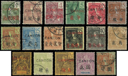 O CANTON - Poste - 33/49, Complet 17 Valeurs - Oblitérés