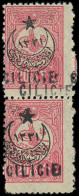 ** CILICIE - Poste - 43a, Paire, Double Surcharge Tenant à Normal: 20pa. Rose - Unused Stamps