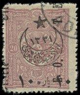 O CILICIE - Poste - 65, Double Surcharge Verticale à Cheval: 10pa. Sur 20 Lilas - Used Stamps