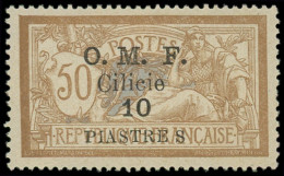 * CILICIE - Poste - 95, "s" Espacé, PIASTRE_S: 10p. Sur 50c. Brun Et Gris - Unused Stamps