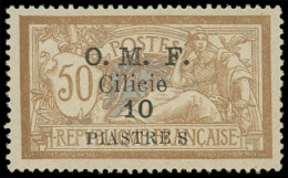 * CILICIE - Poste - 95, "s" Espacé, PIASTRE_S: 10p. Sur 50c. Brun Et Gris - Neufs