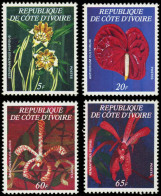 ** COTE D'IVOIRE - Poste - 462A/D, Complet: Orchidées Ivoiriennes - Unused Stamps