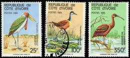 ** COTE D'IVOIRE - Poste - 720A/C (720B Oblitéré): Oiseaux 1985 - Autres & Non Classés