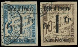 O COTE D'IVOIRE - Colis Postaux - 7a + 8A, Surchargés Type II - Used Stamps