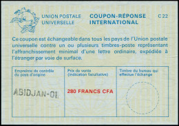 N COTE D'IVOIRE - Coupons Réponse - 22, Coupon 280f. CFA (1987) - Autres & Non Classés