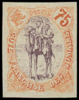 ** COTE DES SOMALIS - Poste - 49b, Non Dentelé: 75c. Orange Et Brun-lilas - Unused Stamps