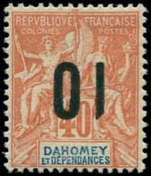 * DAHOMEY - Poste - 39a, Surcharge Renversée: 10 S. 40c. Orange - Other & Unclassified