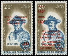 ** DAHOMEY - Poste Aérienne - 214, Double Surcharge + Surcharge Renversée: Baden Powell - Neufs