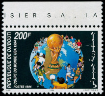 ** DJIBOUTI - Poste - 719B, Bdf: 200f. Football USA 1994 (Michel 601) - Djibouti (1977-...)