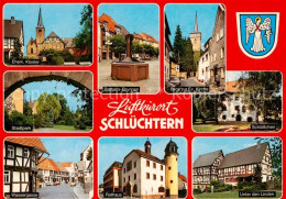 73840947 Schluechtern Ehemaliges Kloster Rathaus-Brunnen Kirche Schloesschen Sta - Schluechtern