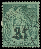 O GABON - Poste - 8, 25 Sur 5c. Vert - Used Stamps