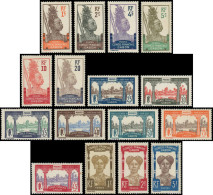 * GABON - Poste - 33/48, Complet 16 Valeurs: Congo Français Gabon - Unused Stamps