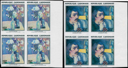 ** GABON - Poste Aérienne - 204/05, Blocs De 4 Non Dentelés, Bdf: Gauguin - Autres & Non Classés