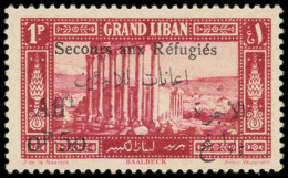 * GRAND LIBAN - Poste - 66a, Surcharge Noire, Signé: 0.50pi. Sur 1pi. Rose-lilas - Unused Stamps