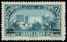 * GRAND LIBAN - Poste - 80a, Surcharge Renversée: 6p. Sur 2.50p Bleu - Unused Stamps