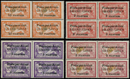 ** GRAND LIBAN - Poste Aérienne - 5/8, En Blocs De 4, Complet, 4 Valeurs - Airmail