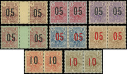 * GUINEE - Poste - 55Aa/62Aa, 8 Paires Chiffres Espacés Tenant à Normal - Unused Stamps