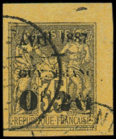 O GUYANE - Poste - 4a, "Av" De AVRIL Renversé, Grandes Marges, Signé Miro - Used Stamps