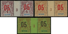 * GUYANE - Poste - 67/68 + 70, 3 Paires Millésime "3": Groupe - Other & Unclassified