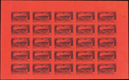 ** GUYANE - Poste Aérienne - 18, Feuille De 25 Essais En Noir/rouge, Non Dentelés, Sans Valeur Dans Le Cartouche: (20f.) - Other & Unclassified