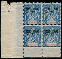 ** HOI-HAO - Poste - 23, Bloc De 4, Cdf: 25c. Bleu - Unused Stamps