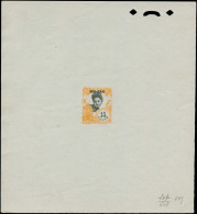 EPA HOI-HAO - Poste - Non émis (1922), Petite Surcharge Noire Sur Indochine Yvert 112, épreuve D'atelier En Orange & Noi - Autres & Non Classés