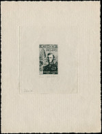 EPA INDOCHINE - Poste - Type Non émis "Œuvres Coloniales 0,15 + 0,25p. Doudart De Lagree", épreuve D'artiste En Noir, Si - Autres & Non Classés