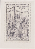 MAQ MADAGASCAR - Poste - 208, Type Non émis "Expo New-York, Liberté, Peuples Du Monde", Maquette Au Crayon (150 X 235),  - Autres & Non Classés