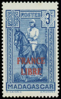 (*) MADAGASCAR - Poste - 243, Signé Scheller: 3c. Bleu - Neufs