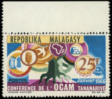 ** MADAGASCAR - Poste - 424A, Sans La Surcharge, Signé Calves, Bdf: Conférence De L'OCAM - Unused Stamps